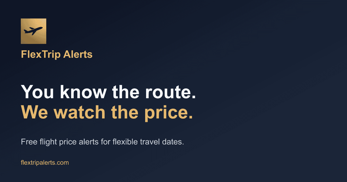 FlexTrip Alerts — You know the route. We watch the price. — flextripalerts.com
